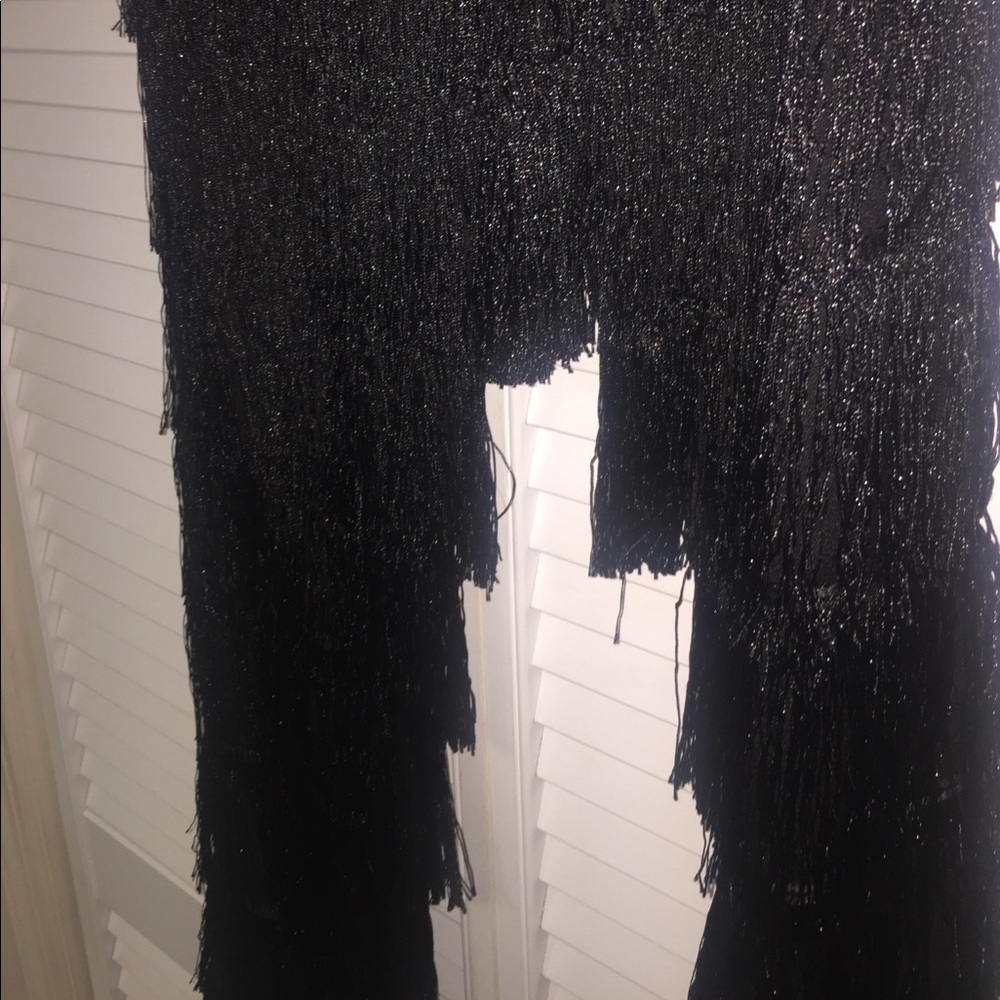 Lindsay Lohan X Lavish Alice Black Fringe Pants - Picture 4 of 9